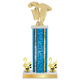 Personalized Pinewood Derby Column Trophy / Award 12"– 15" Custom Figurine & Plate