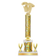 Personalized Pinewood Derby Column Trophy / Award 15"– 18" Custom Figurines & Plate