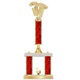 Personalized 3 Column Pinewood Derby Trophy / Award 18" – 21" Custom Figurines & Plate