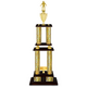 Personalized 4 Column Wrestling Trophy / Award 52" – 56" Custom Figurines & Plate