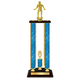 Personalized 4 Column Wrestling Trophy / Award 34" – 38" Custom Figurines & Plate