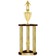Personalized 3 Column Wrestling Trophy / Award 32" – 36" Custom Figurines & Plate