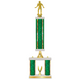 Personalized 3 Column Wrestling Trophy / Award 23" – 26" Custom Figurines & Plate