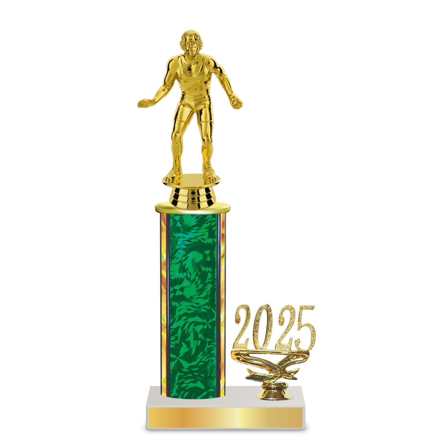 Personalized Wrestling Column Trophy / Award 10"– 13" Custom Figurines & Plate