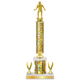Personalized Wrestling Column Trophy / Award 15"– 18" Custom Figurines & Plate