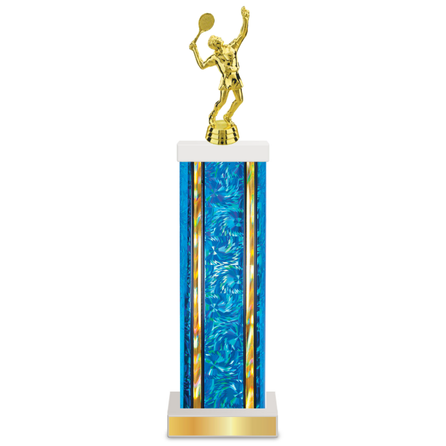 Personalized Tennis Column Trophy / Award 11"–14" Custom Figurine & Plate
