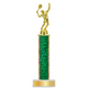 Personalized Tennis Column Trophy / Award 9 3/4"– 12 3/4" Custom Figurine & Plate