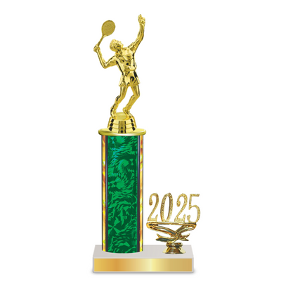 Personalized Tennis Column Trophy / Award 10"– 13" Custom Figurines & Plate