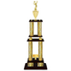 Personalized 4 Column Tennis Trophy / Award 52" – 56" Custom Figurines & Plate