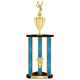 Personalized 3 Column Tennis Trophy / Award 32" – 36" Custom Figurines & Plate