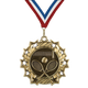 2.25" 10 Star Tennis Medal – Gold, Silver & Bronze with 30 Ribbon Options
