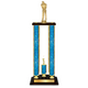 Personalized 4 Column Golf Trophy / Award 34" – 38" Custom Figurines & Plate