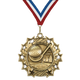 2.25" 10 Star Golf Medal – Gold, Silver & Bronze with 30 Ribbon Options