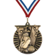 2" Victory Golf Medal – Gold, Silver & Bronze with Custom Ribbons in 30 Colors