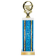 Personalized Ice Hockey Column Trophy / Award 11"–14" Custom Figurine & Plate