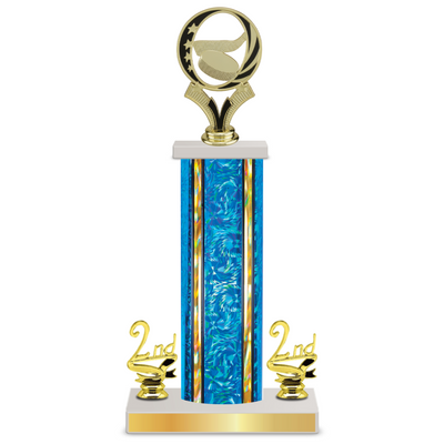 Personalised Ice Hockey Column Trophy / Award 12"– 15" Custom Figurine & Plate
