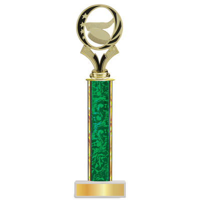 Personalised Ice Hockey Column Trophy / Award 9 3/4"– 12 3/4" Custom Figurine & Plate