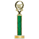 Personalized Ice Hockey Column Trophy / Award 9 3/4"– 12 3/4" Custom Figurine & Plate