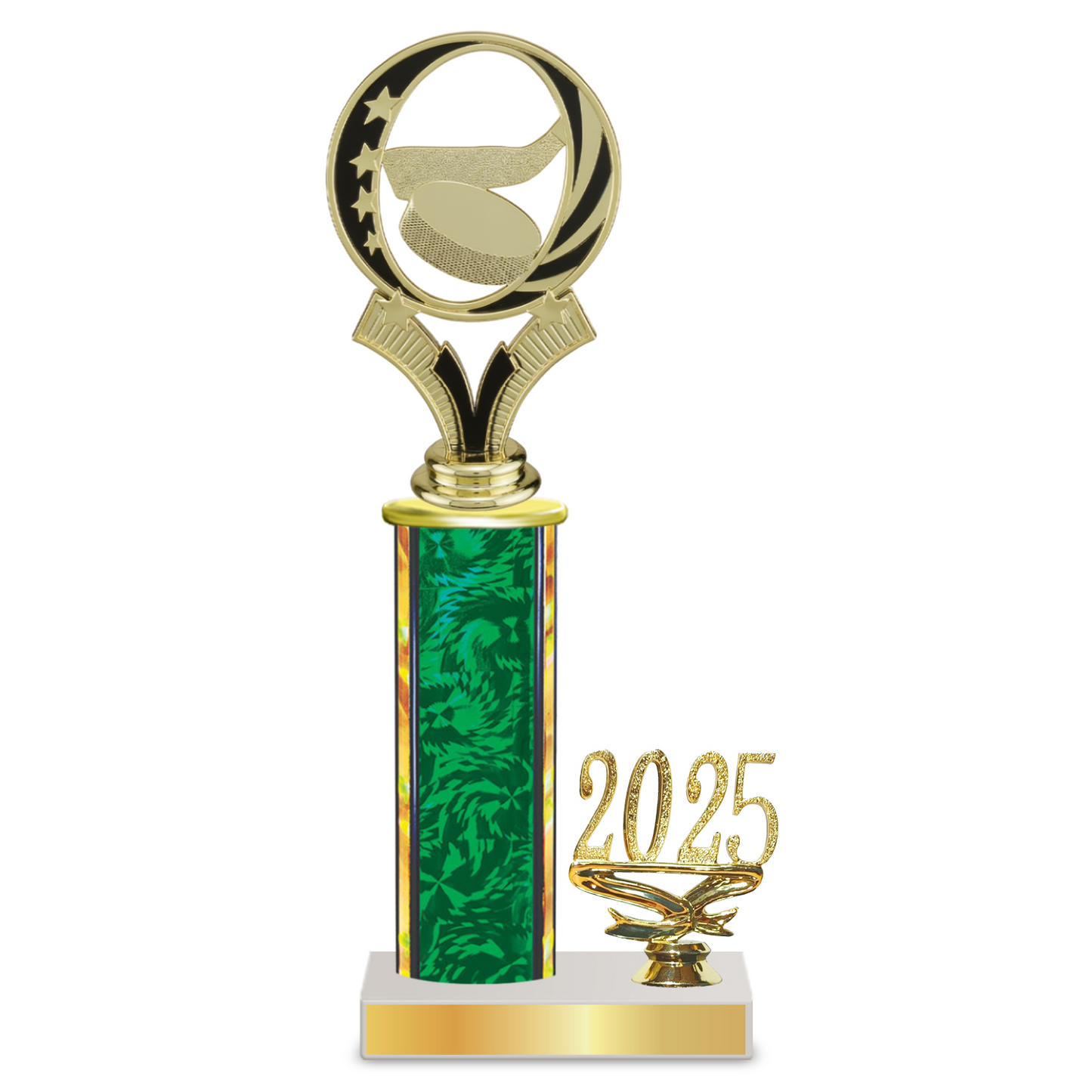 Personalised Ice Hockey Column Trophy / Award 10"– 13" Custom Figurines & Plate