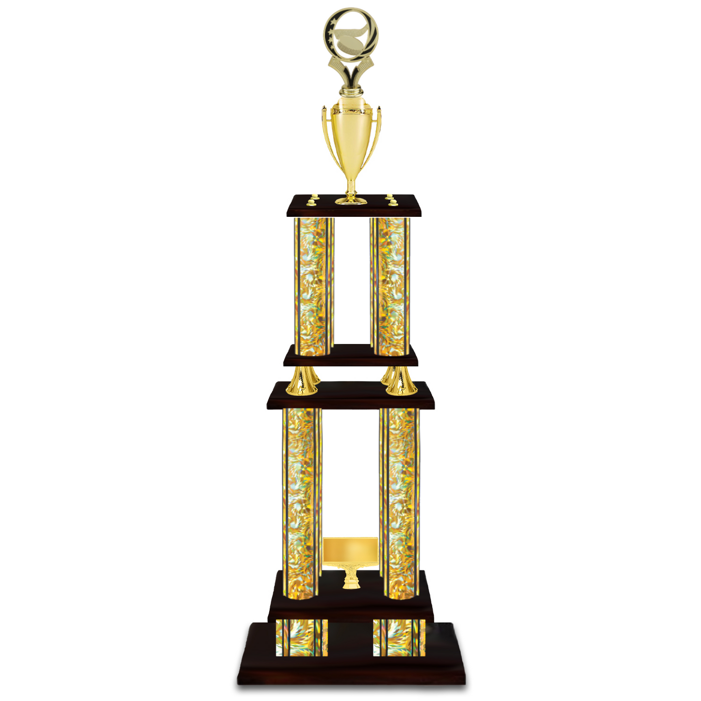 Personalised 4 Column Ice Hockey Trophy / Award 52" – 56" Custom Figurines & Plate