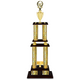 Personalized 4 Column Ice Hockey Trophy / Award 52" – 56" Custom Figurines & Plate