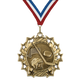 2.25" 10 Star Ice Hockey Medal – Gold, Silver & Bronze with 30 Ribbon Options