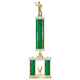 Personalized 3 Column Darts Trophy / Award 23" – 26" Custom Figurines & Plate