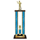 Personalized 4 Column Darts Trophy / Award 34" – 38" Custom Figurines & Plate