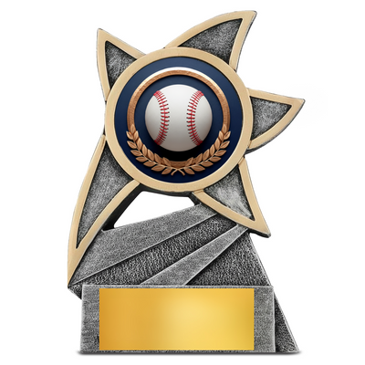 Jazz Star Baseball Resin Trophy – 5.5"