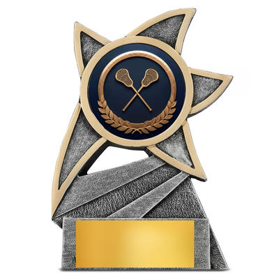 Jazz Star Lacrosse Resin Trophy – 5.5"