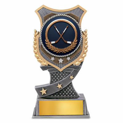 Ice Hockey Resin Shield Award 6"