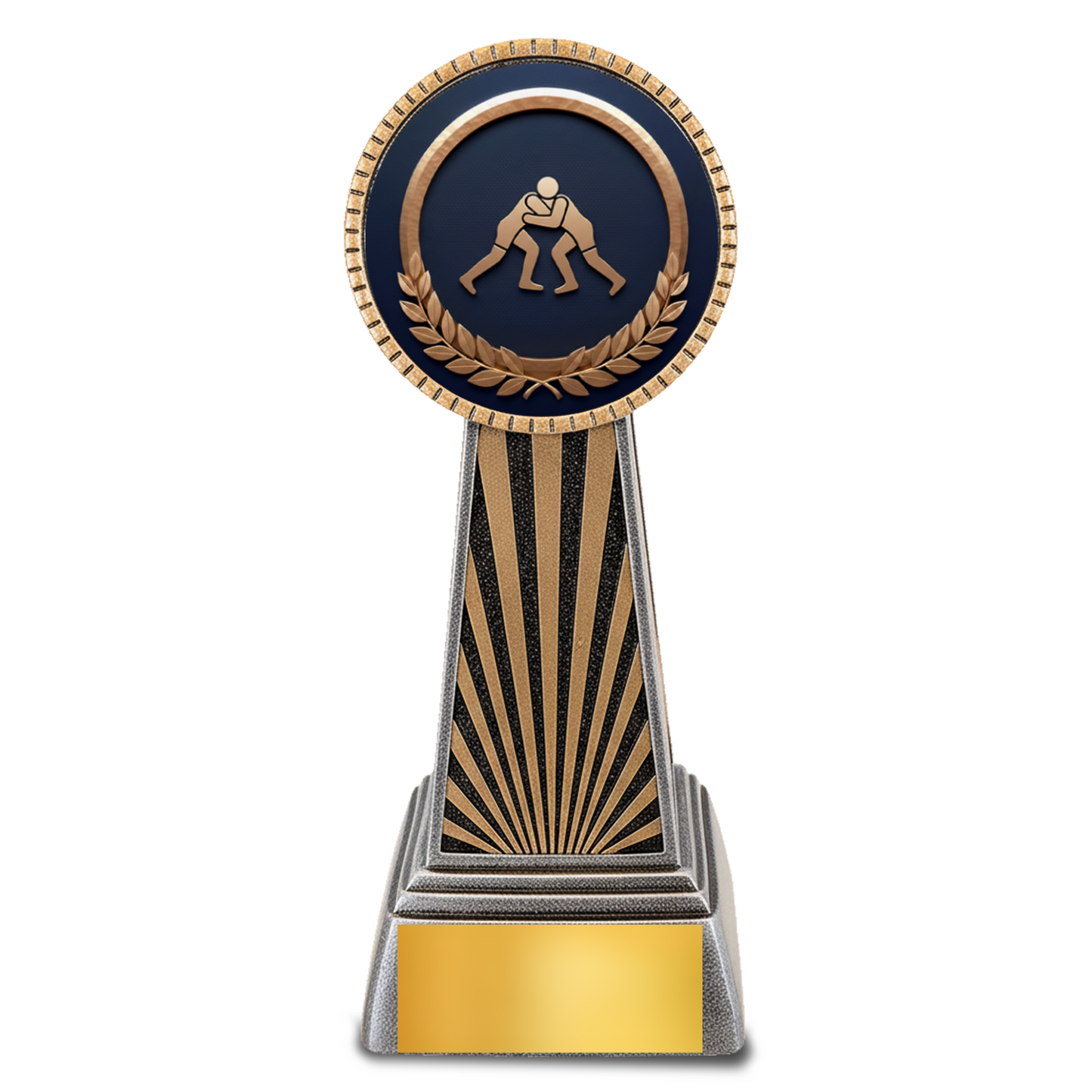 Imperial Resin Wrestling Trophy – 6" Silver & Gold Award