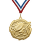 2-3/8" Football Star Medal