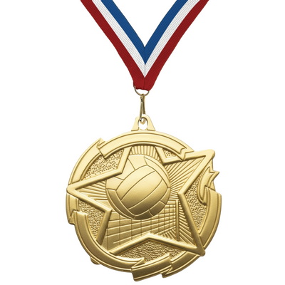 2-3/8" Volleyball Star Medal