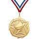 2-3/8" Baseball Star Medal