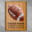 Personalized Football Coach Appreciation Plaque – Team Signature Gift