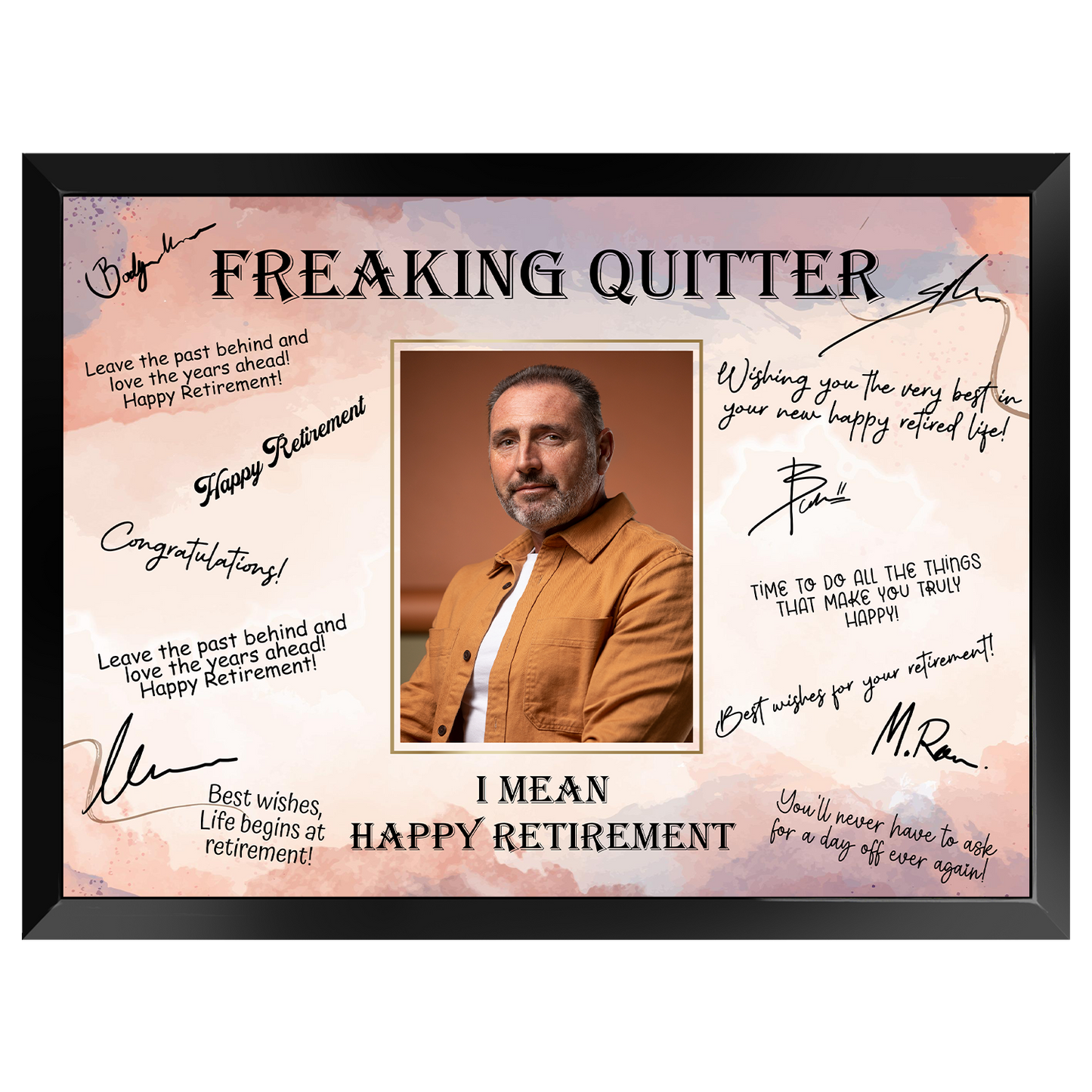 Freaking Quitter Retirement Plaque – Signature Keepsake Gift