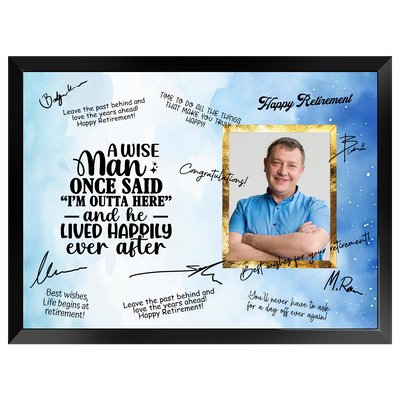 I’m Outta Here Retirement Plaque – Signature Keepsake Gift