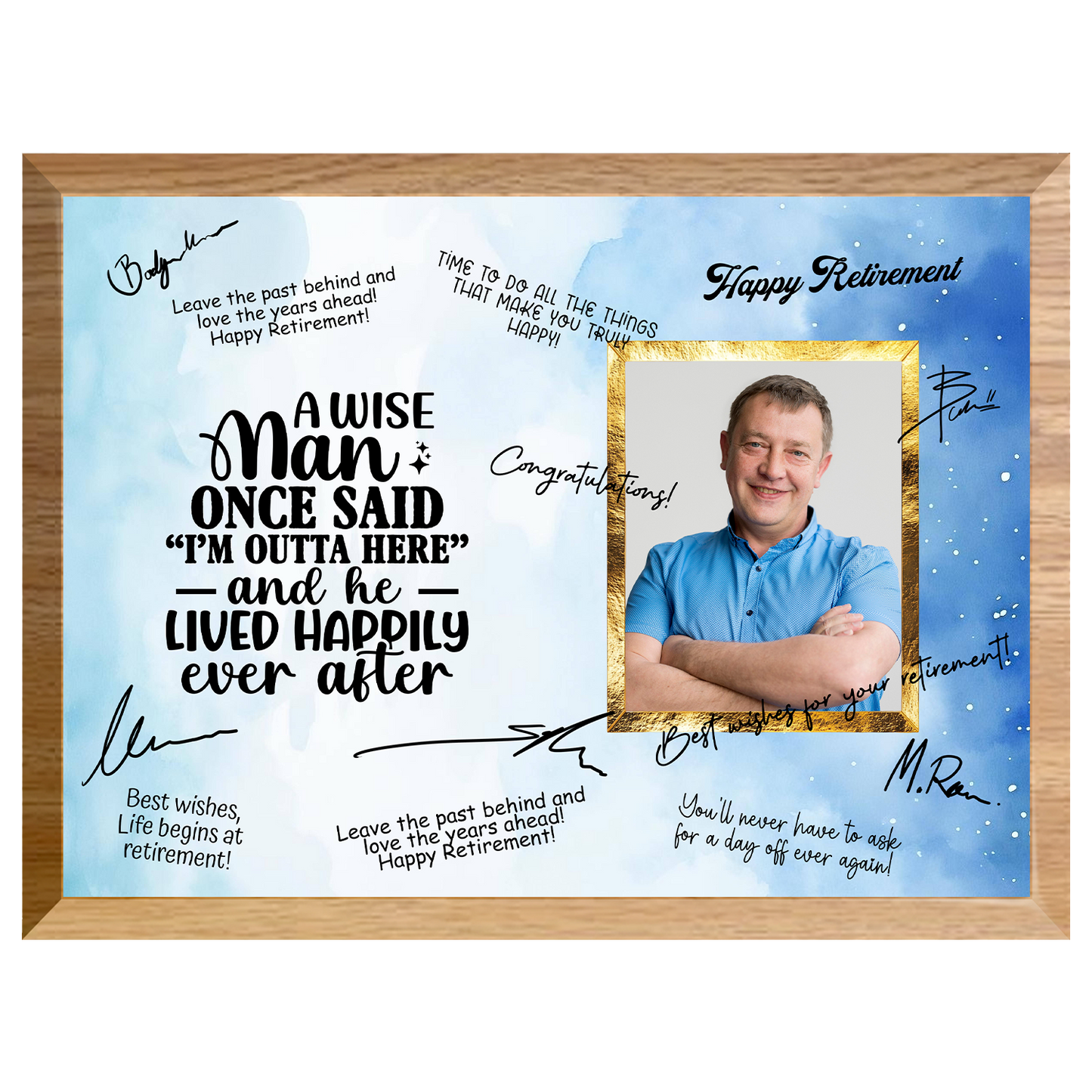 I’m Outta Here Retirement Plaque – Signature Keepsake Gift