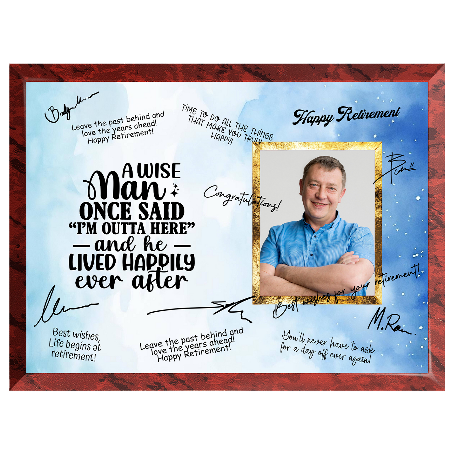 I’m Outta Here Retirement Plaque – Signature Keepsake Gift