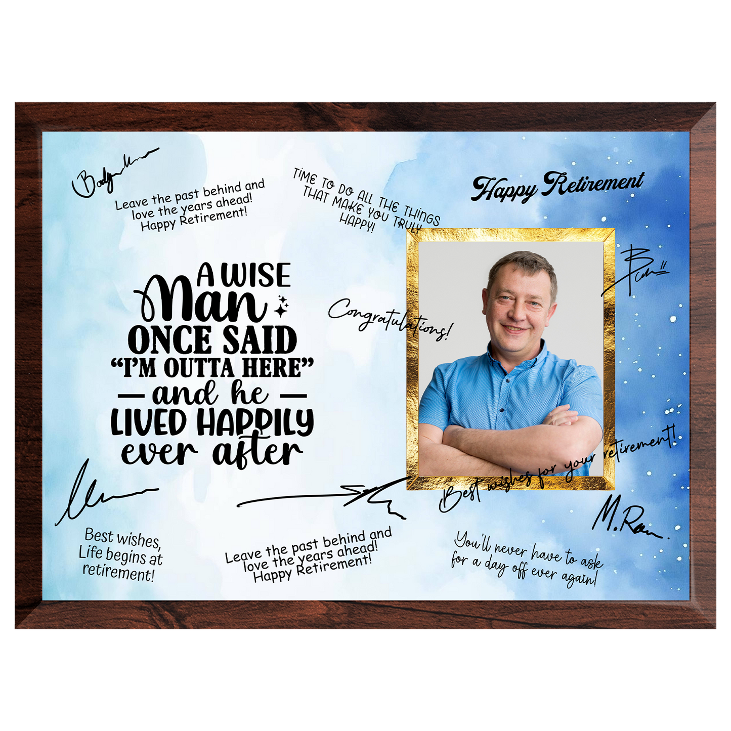 I’m Outta Here Retirement Plaque – Signature Keepsake Gift