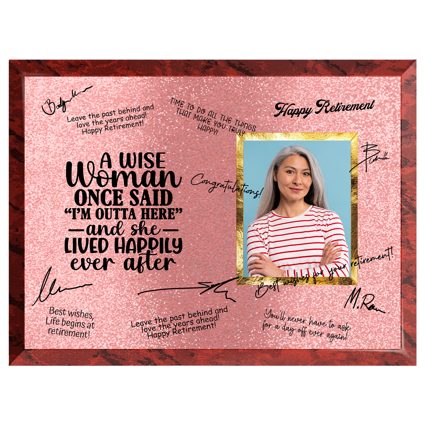 A Wise Woman Retirement Plaque – Signature Keepsake Gift