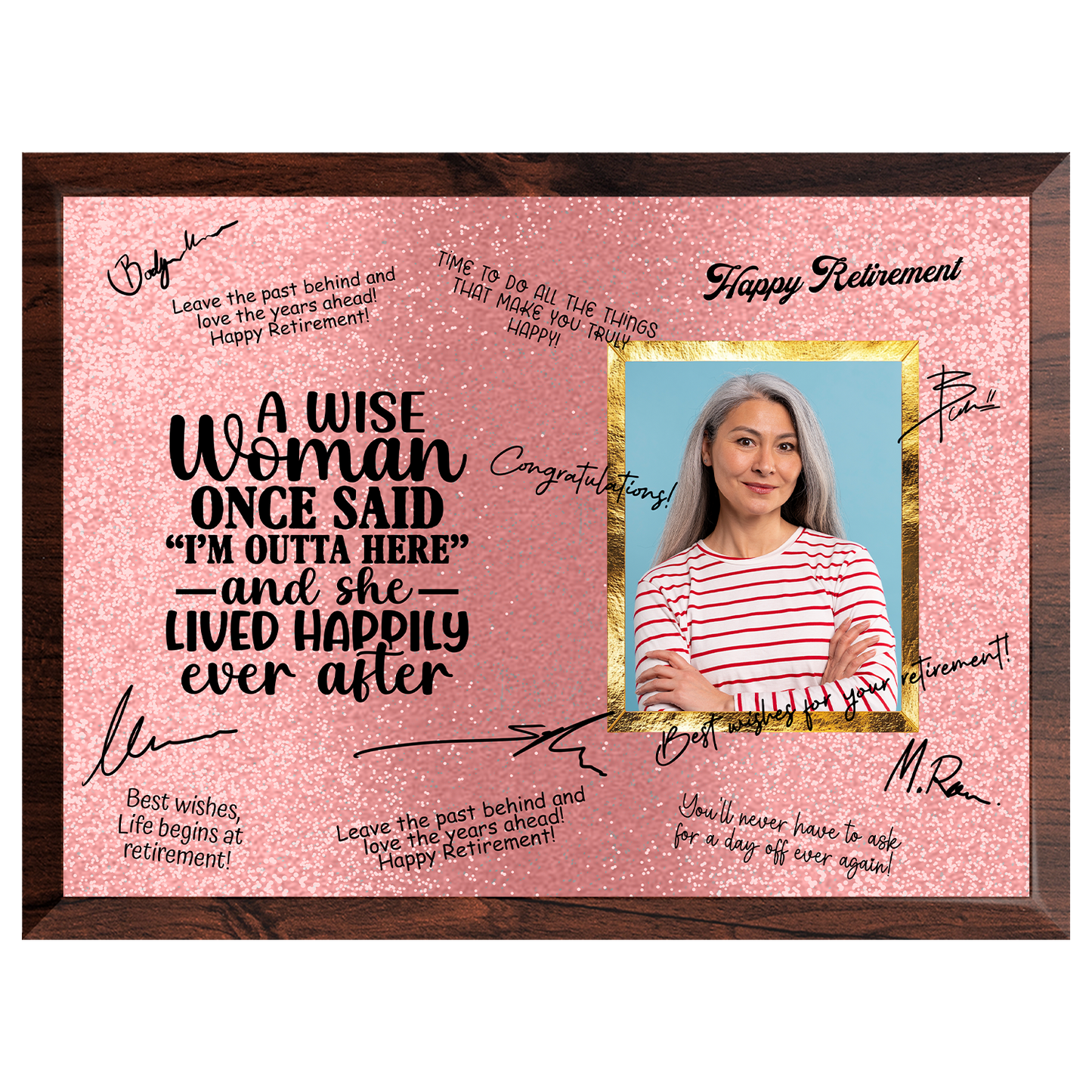 A Wise Woman Retirement Plaque – Signature Keepsake Gift