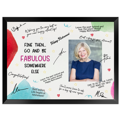 Go & Be Fabulous Retirement Plaque – Signature Keepsake Gift
