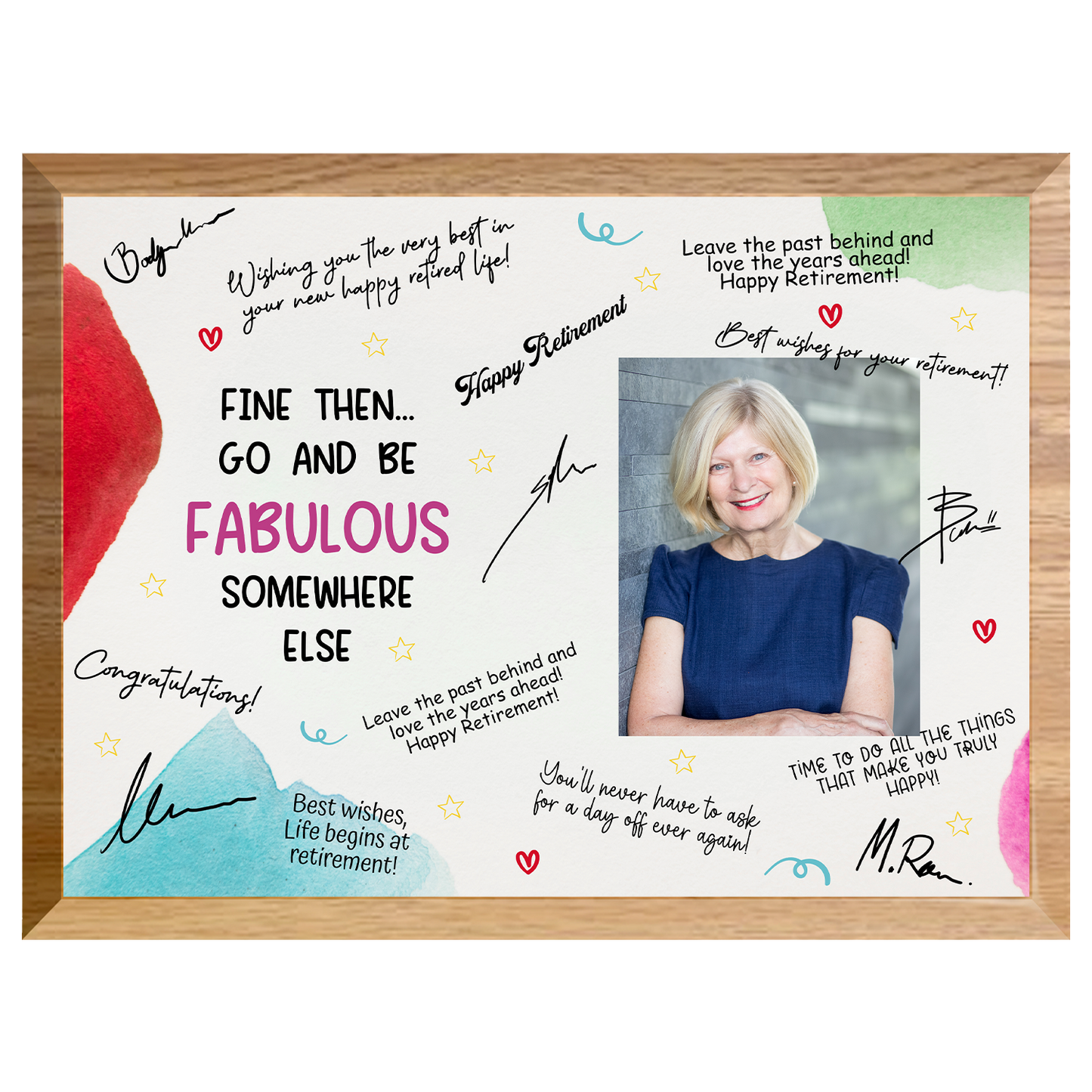 Go & Be Fabulous Retirement Plaque – Signature Keepsake Gift