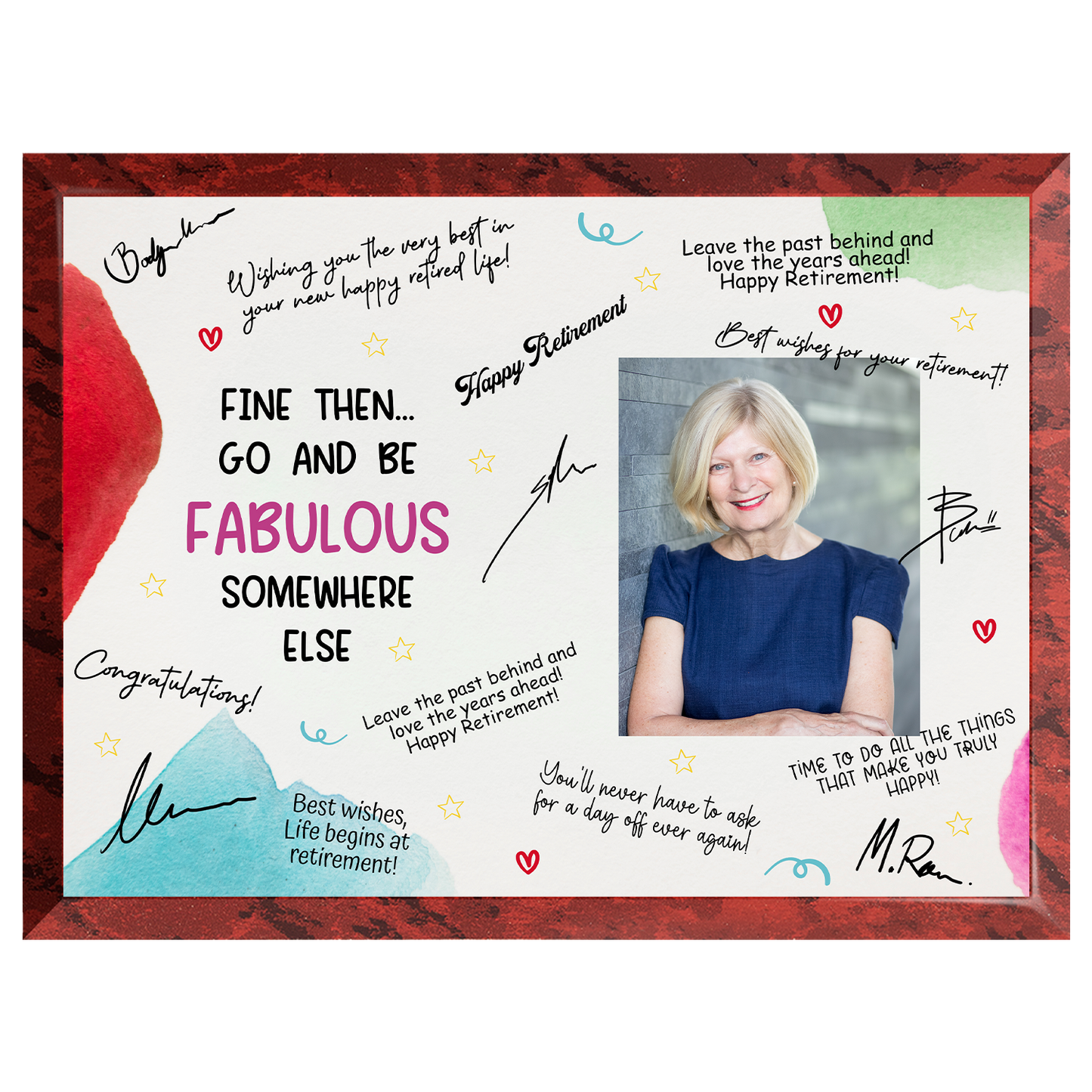 Go & Be Fabulous Retirement Plaque – Signature Keepsake Gift