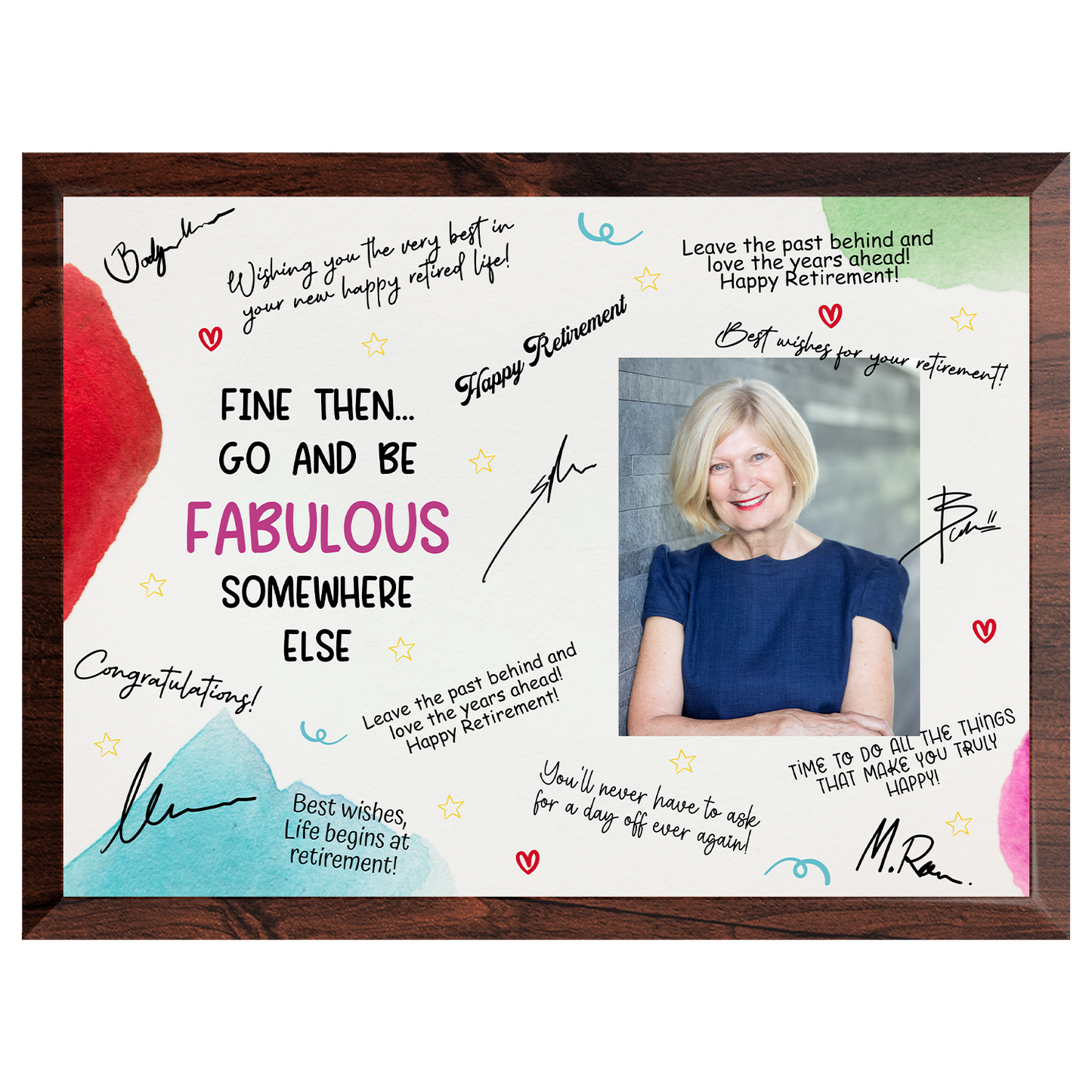 Go & Be Fabulous Retirement Plaque – Signature Keepsake Gift