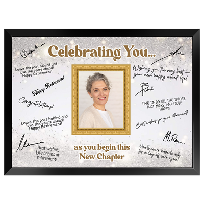 Celebrating You Retirement Plaque – Signature Keepsake Gift