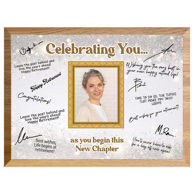 Celebrating You Retirement Plaque – Signature Keepsake Gift