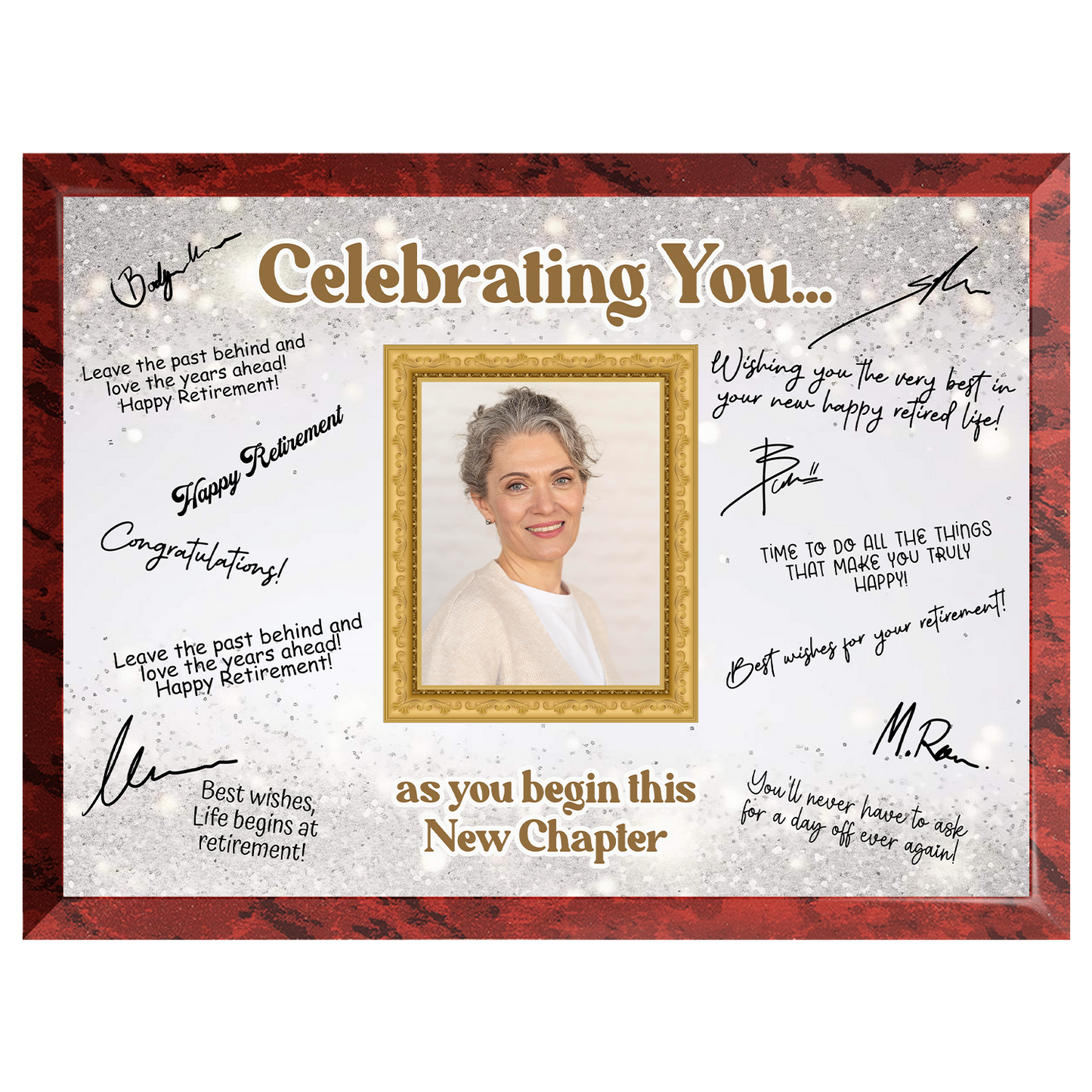 Celebrating You Retirement Plaque – Signature Keepsake Gift